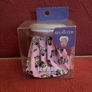 Pink Cow Pattern Ice Bag, NWT (in box)